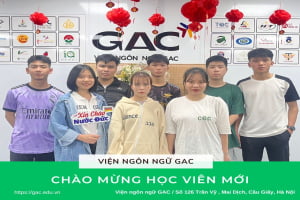 Chào đón học sinh nhập học  đến từ Nghệ An  tại Viện Ngôn Ngữ GAC ngày 06/11/2023